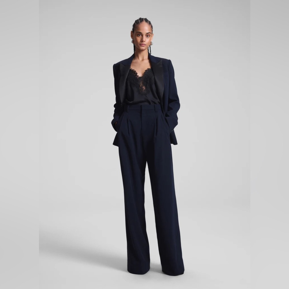 A.L.C $495 Charles Pant Evening Blue NWT - Picture 4 of 7
